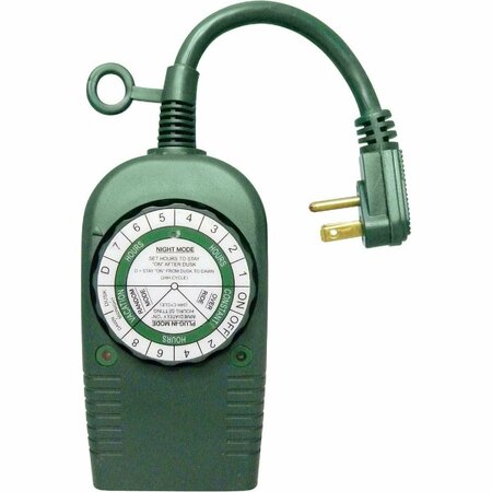 ALL-SOURCE 12.5A 120V 1500W Green Outdoor Timer KB-MAW